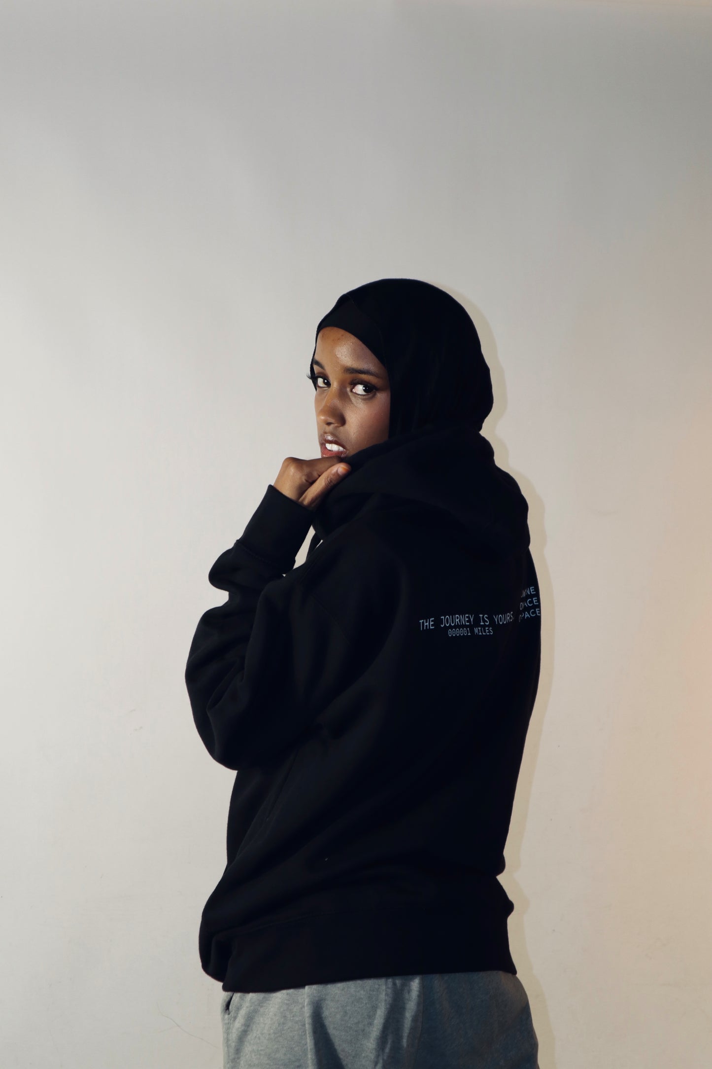 Black - 'Own Lane, Own Pace' Unisex Hoodie